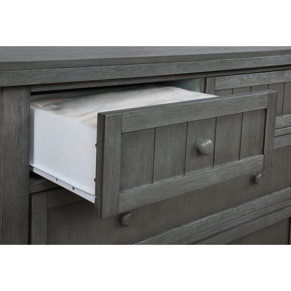Maple Double Dresser In Weathered Grey P1561