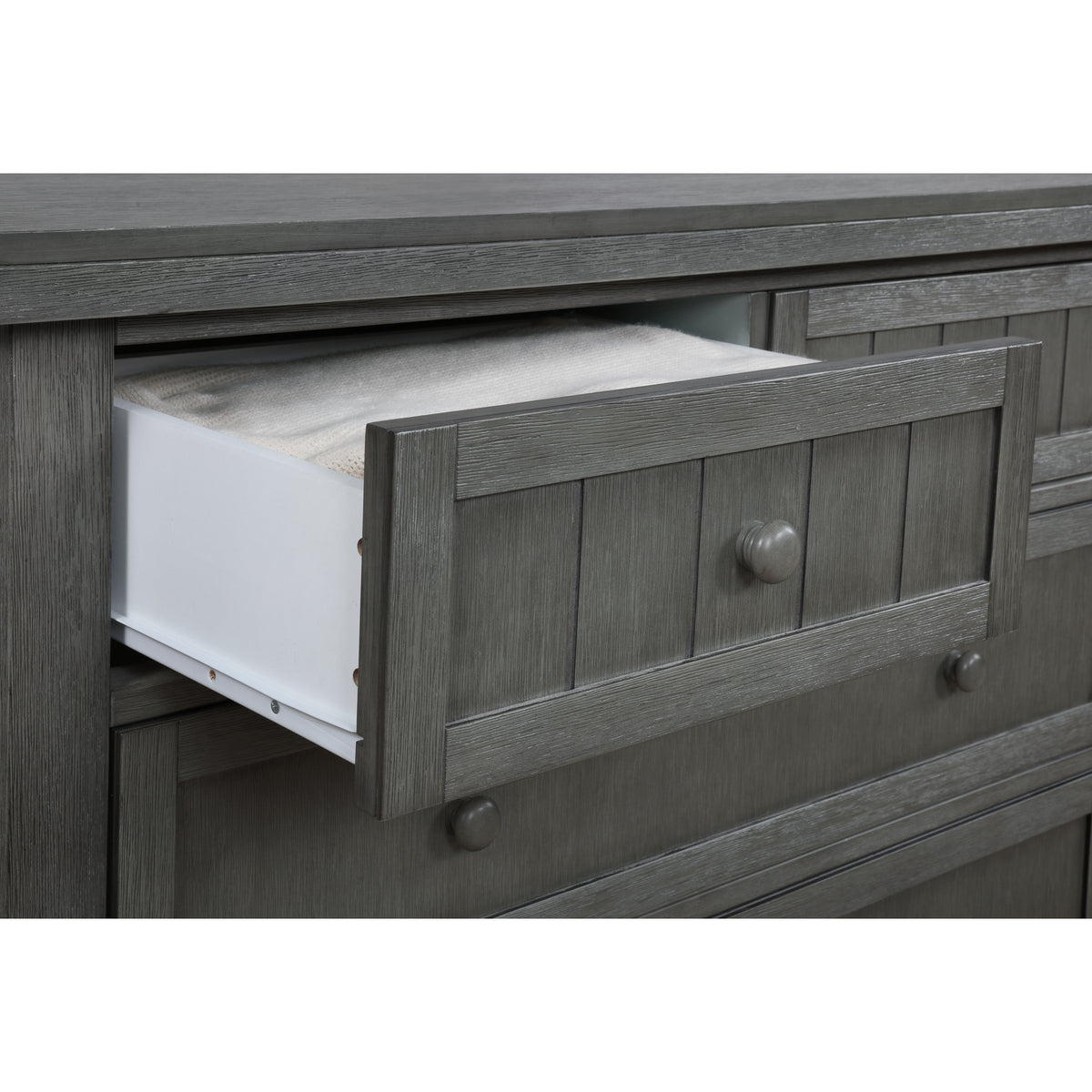 Maple Double Dresser In Weathered Grey P1561