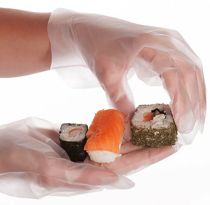 Non-Stick Disposable Gloves, Latex Free, Powder Free (5 Boxes = 500pc) D771576