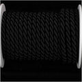Black Braided Fabric Cording 11mm x 17 Yards Y160