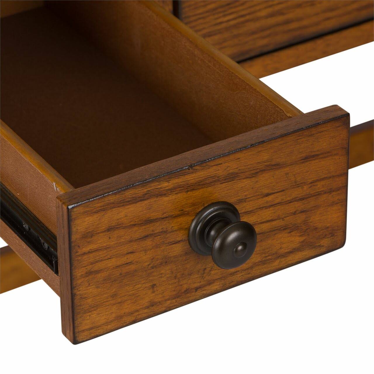 Aged Oak Youth Student Desk D9456