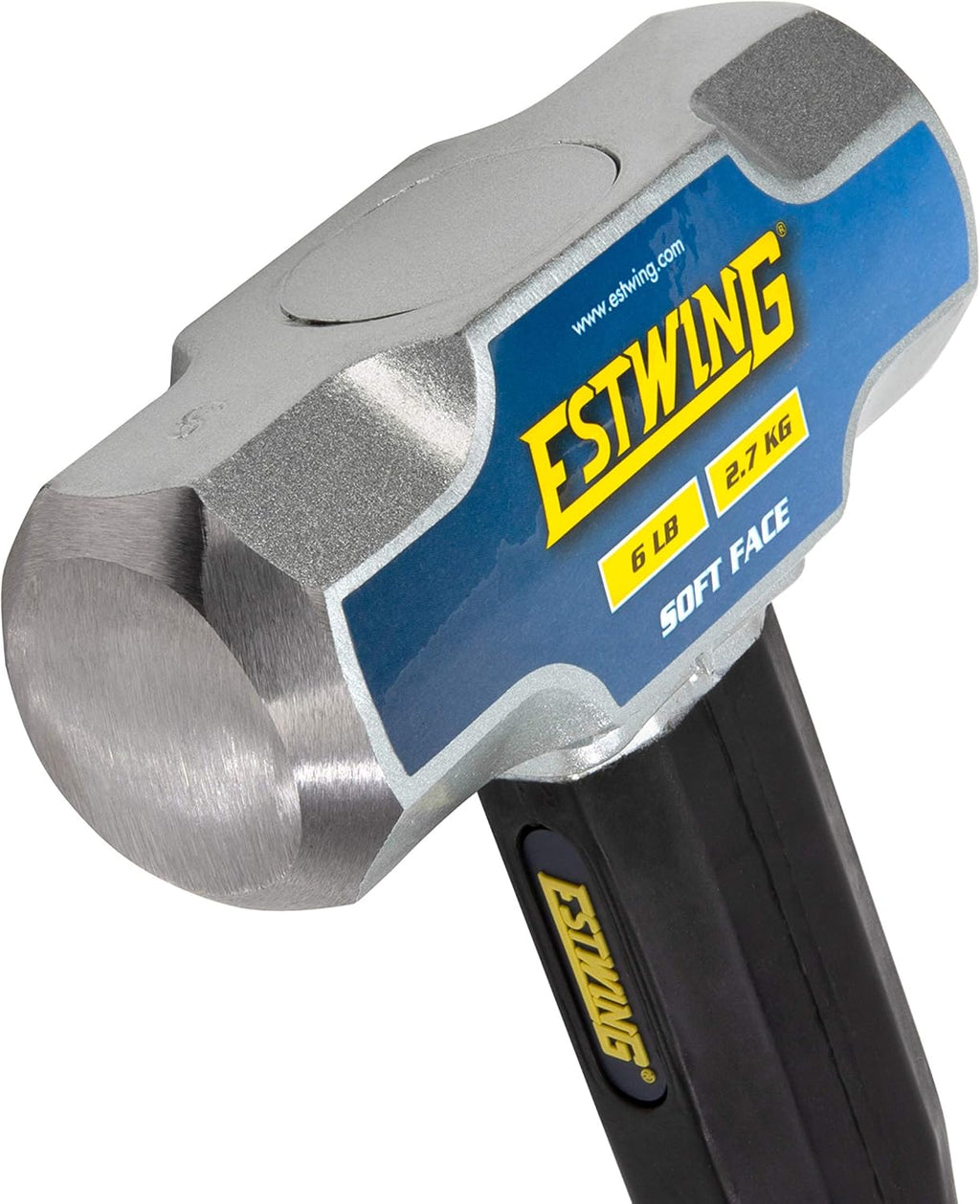 6-Pound Soft Face Sledge Hammer with Vulcanized Rubber Overlay C8646