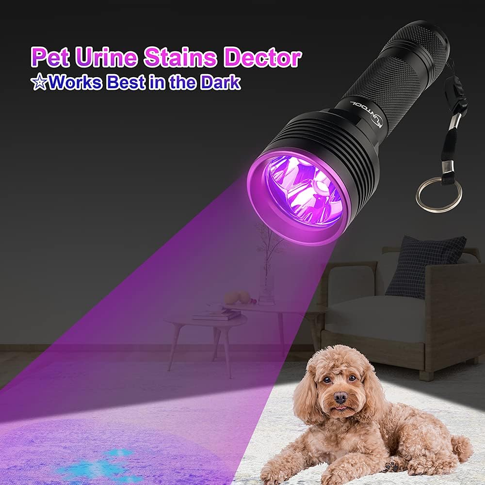 2 Pack Rechargeable UV Flashlight 385-395nm Z327780