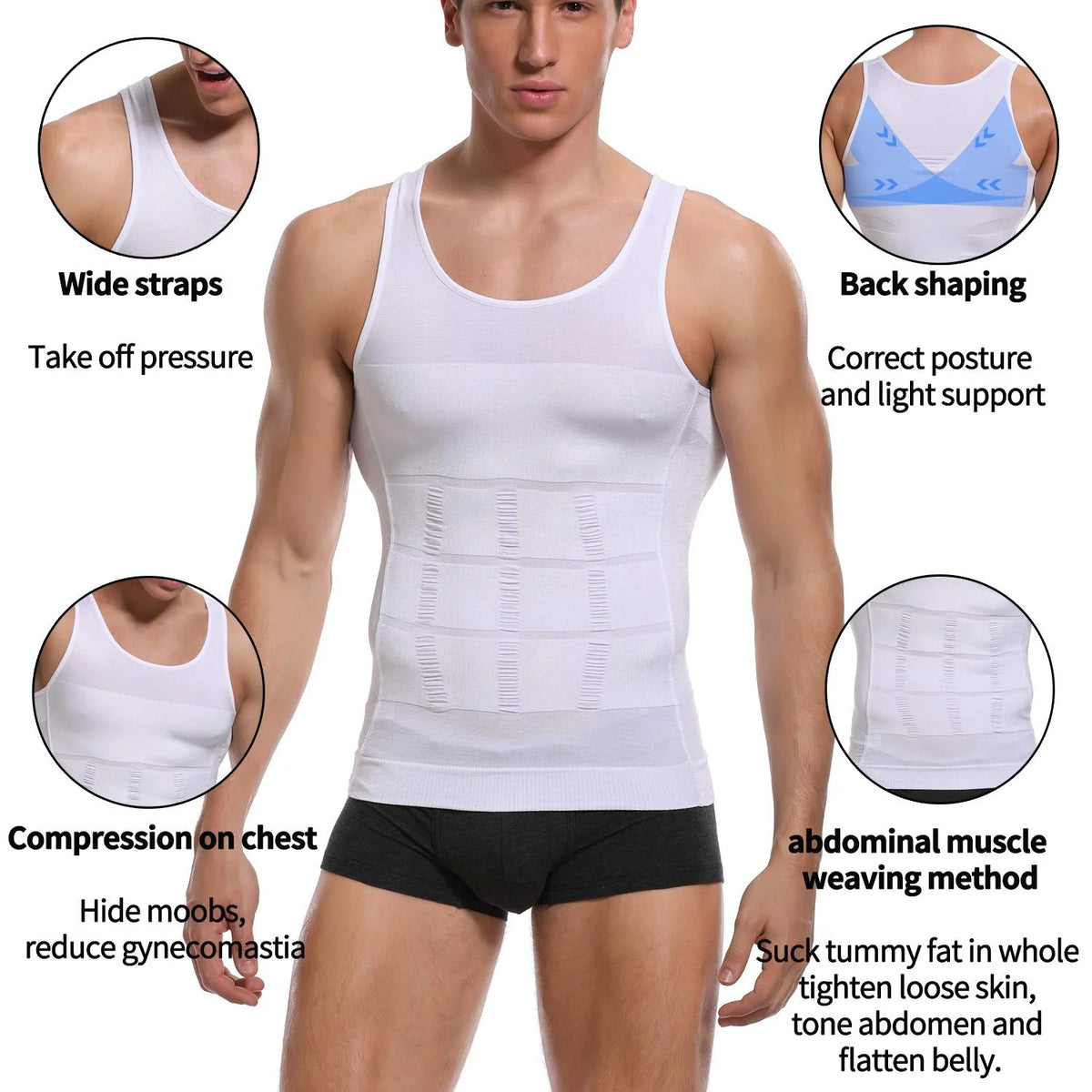 Mens Compression Undershirt Tank Top O893