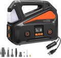Tire Inflator Portable Air Compressor with Pressure Gauge, Pack of 2 V8411