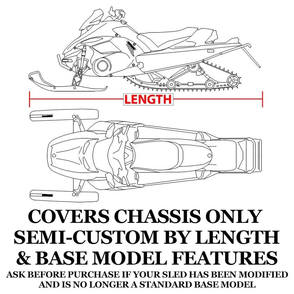 600 Denier Trailerable Snowmobile Cover H2866
