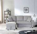 Sofa Bed with Storage, Tufted Cushion, 2 Pillows Y1412