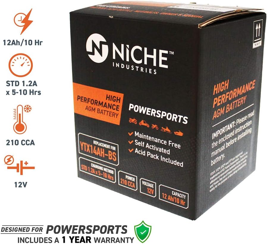 12V 210CCA AGM Sealed Battery M5878