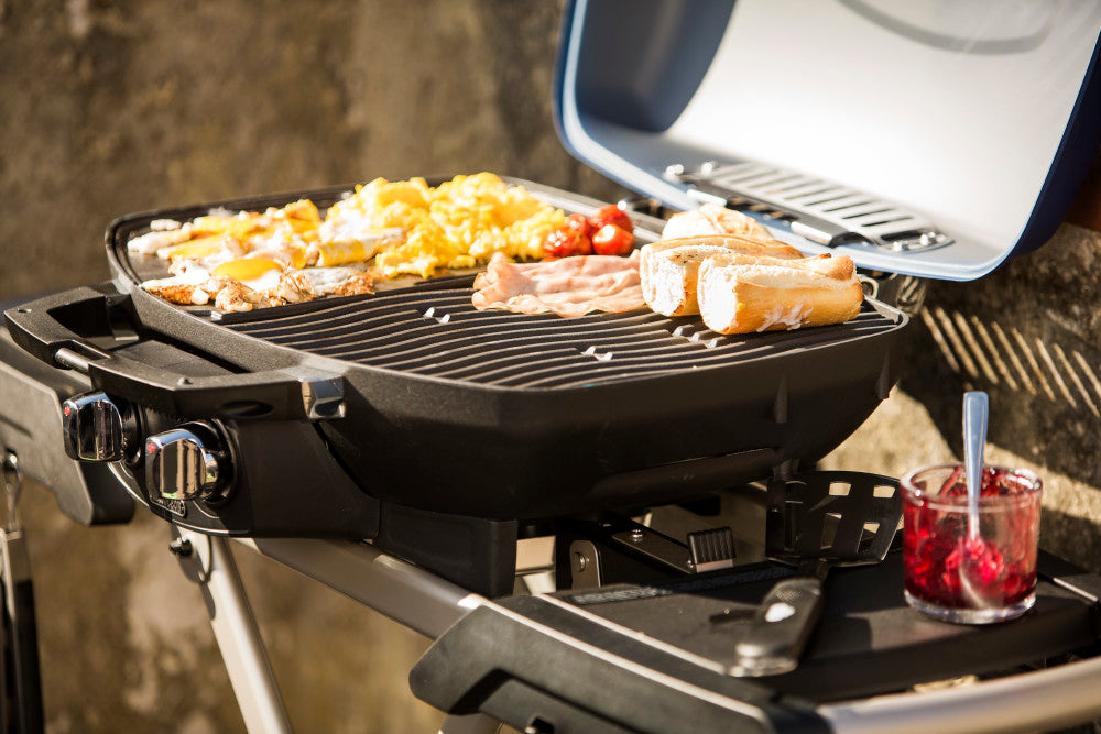 Red Portable Propane Gas Grill with Griddle I22570