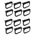 Black Taillight Mounting Brackets for 6" Oval Tail/Brake Light Powder Coated Trailer RV E965849