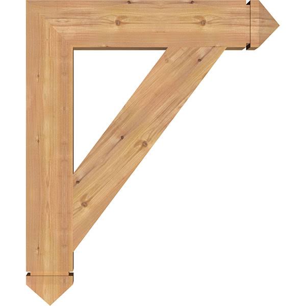 Traditional Arts & Crafts Smooth Bracket, Western Red Cedar Z296084