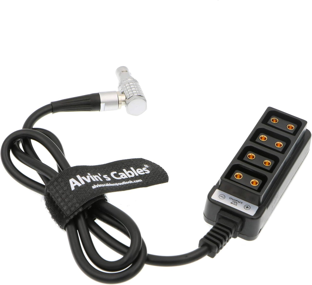 2 Pin Right Angle to 4 D Tap Splitter Cable R65668