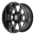 Gloss Black Milled 20x9 Wheel L9718