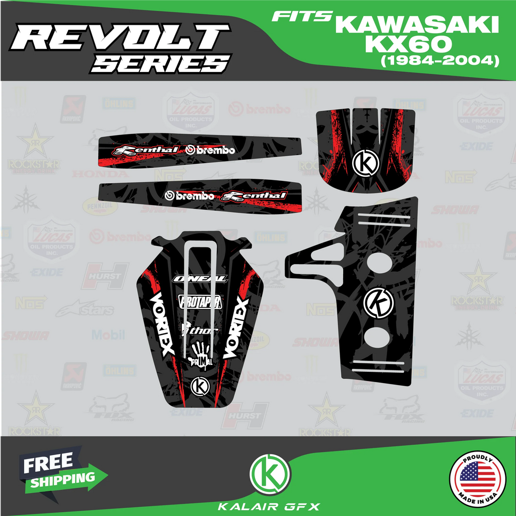 GFX Graphics Kit for Kawasaki KX60 (1984-2004) S118046
