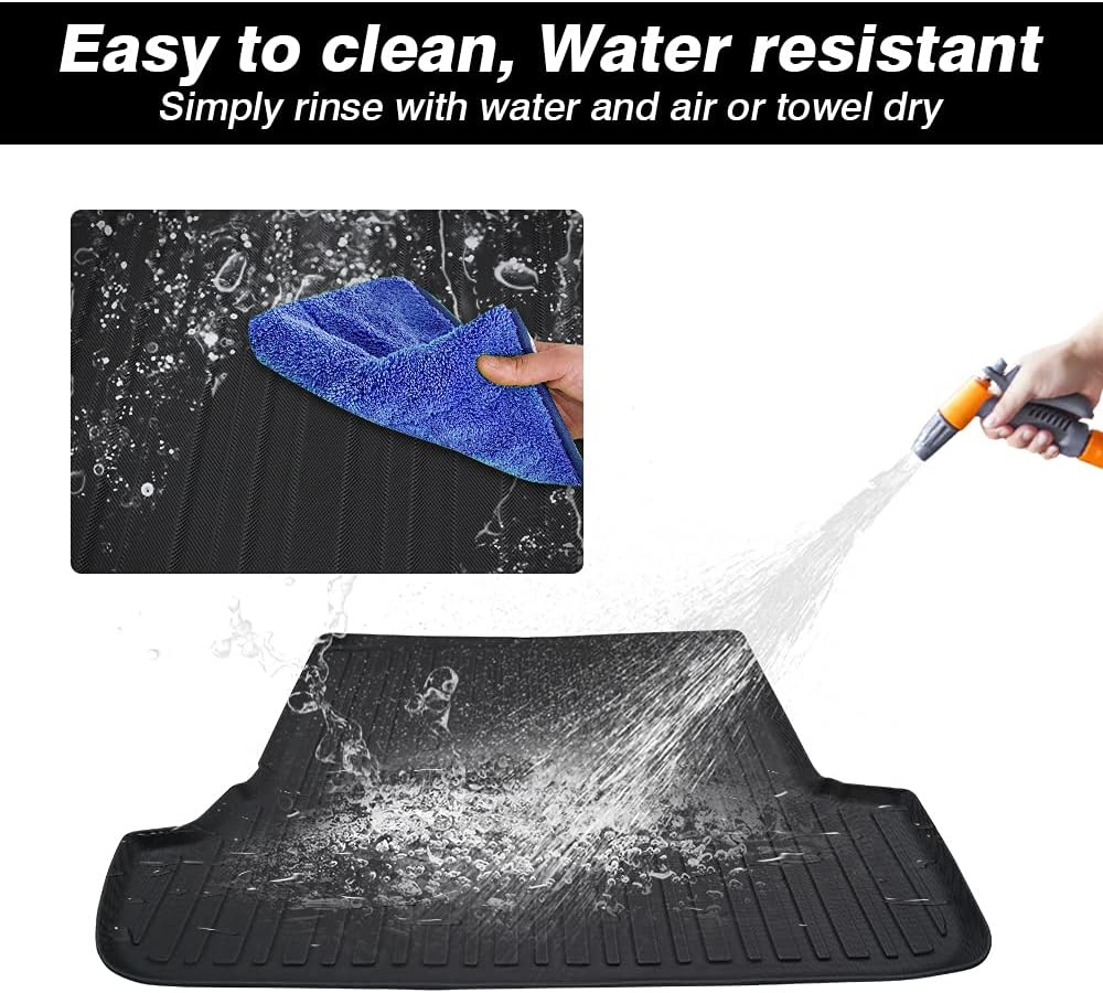 Black All Weather Car Cargo Mat for Toyota 4Runner with 3rd Row Seats I4633