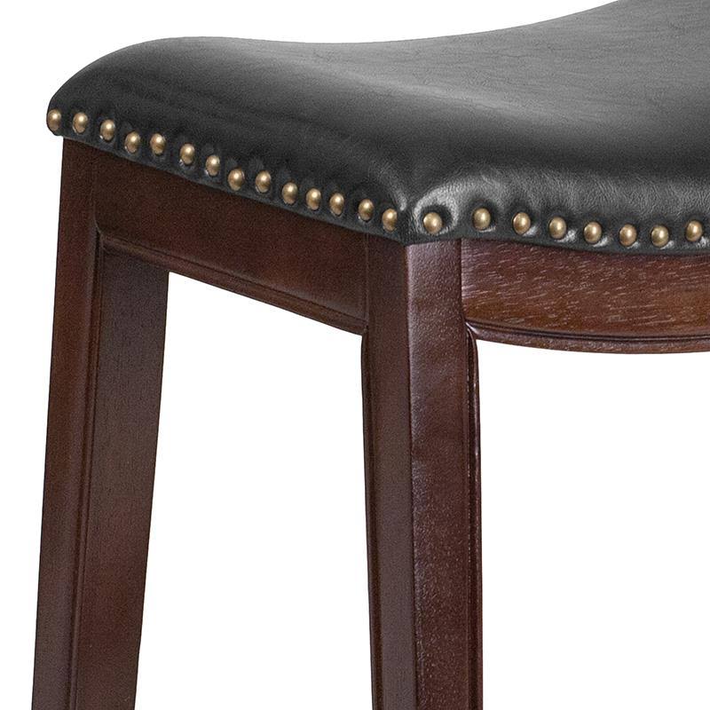 Cappuccino Wood Counter Height Stool J634473