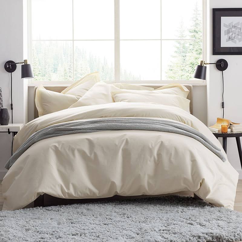 Ivory Euro Supima Cotton Percale Sham Z491818