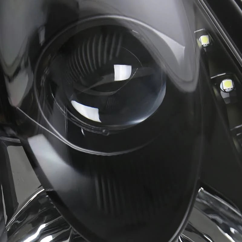 Black Projector Headlight with LED DRL G77651