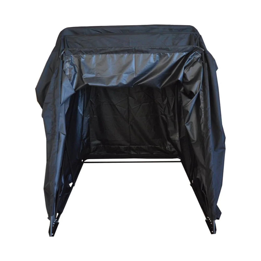 Black Motorcycle Cover Storage Shed A9959