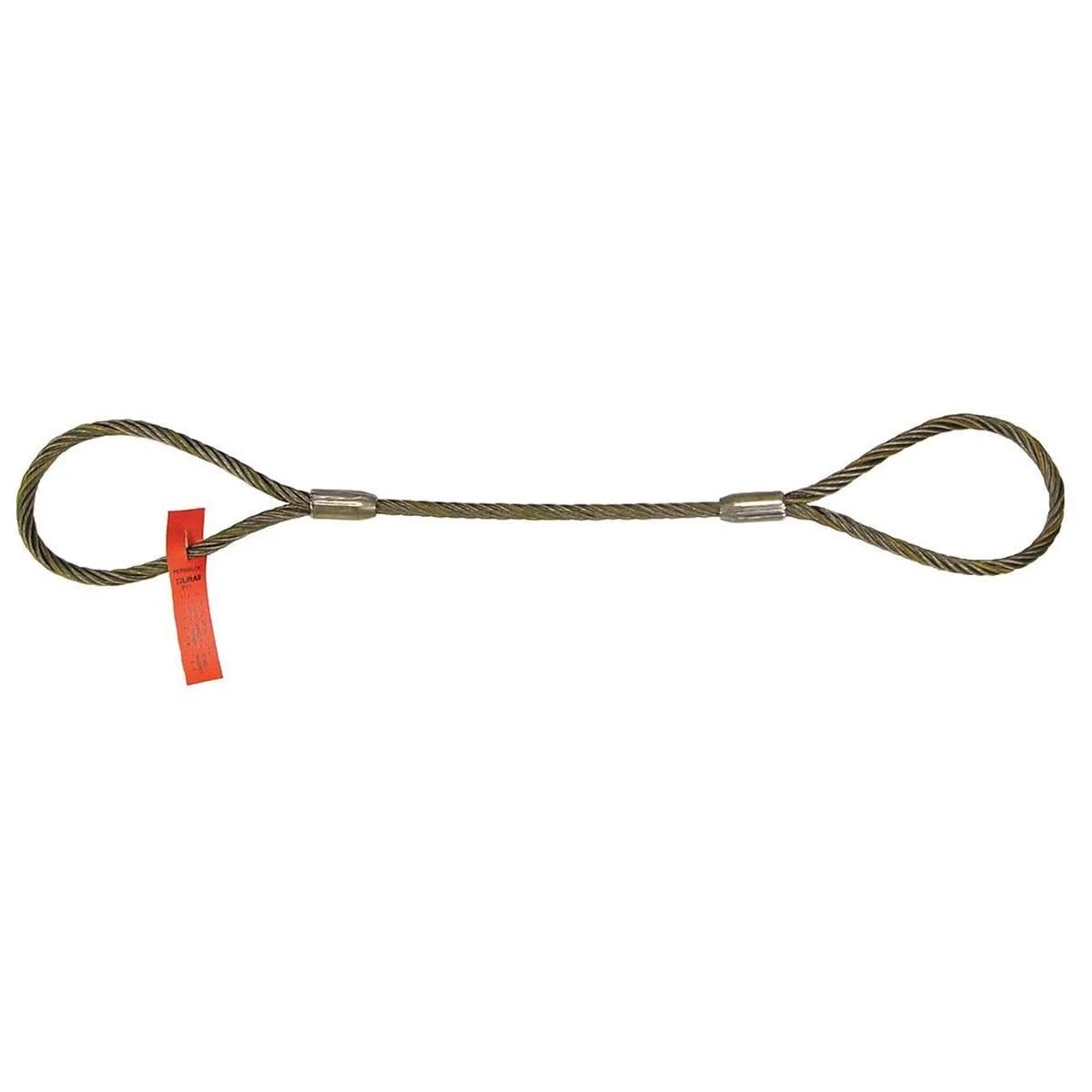 Wire Rope Sling, 8 ft L, Vert Cap 7800 lb D837