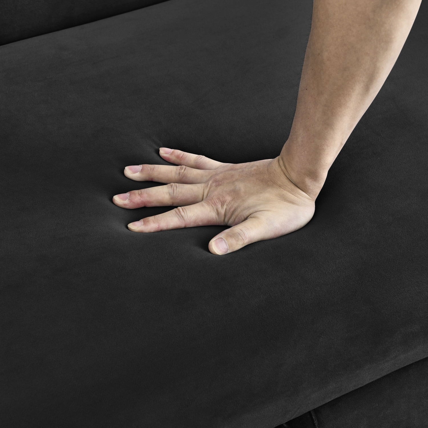 55" Convertible Velvet Sofa Bed with 2 Detachable Arm Pockets, 2 Pillows F694