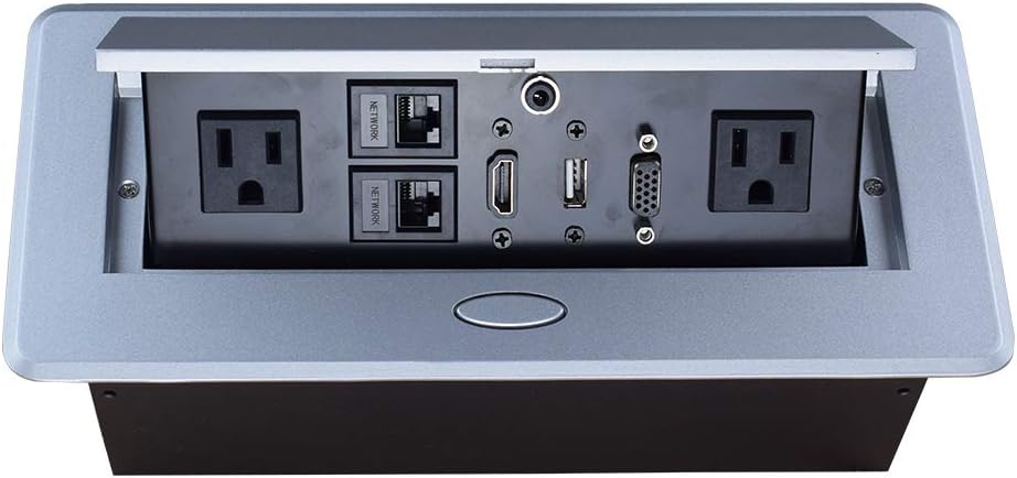 Pop up Power Strip with Outlet Network HDMI, Pack of 2 A13283