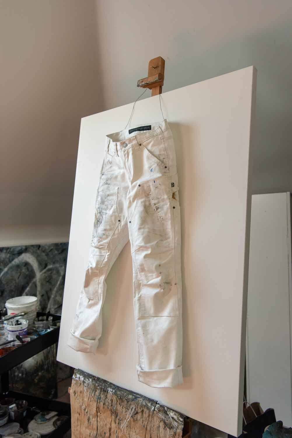 White Canvas Taskpant W594