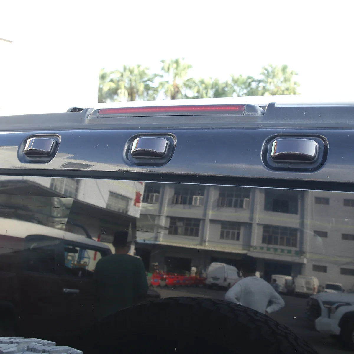 10PCS ABS Blackout Cab Side Marker Roof Light Housing Covers R608790