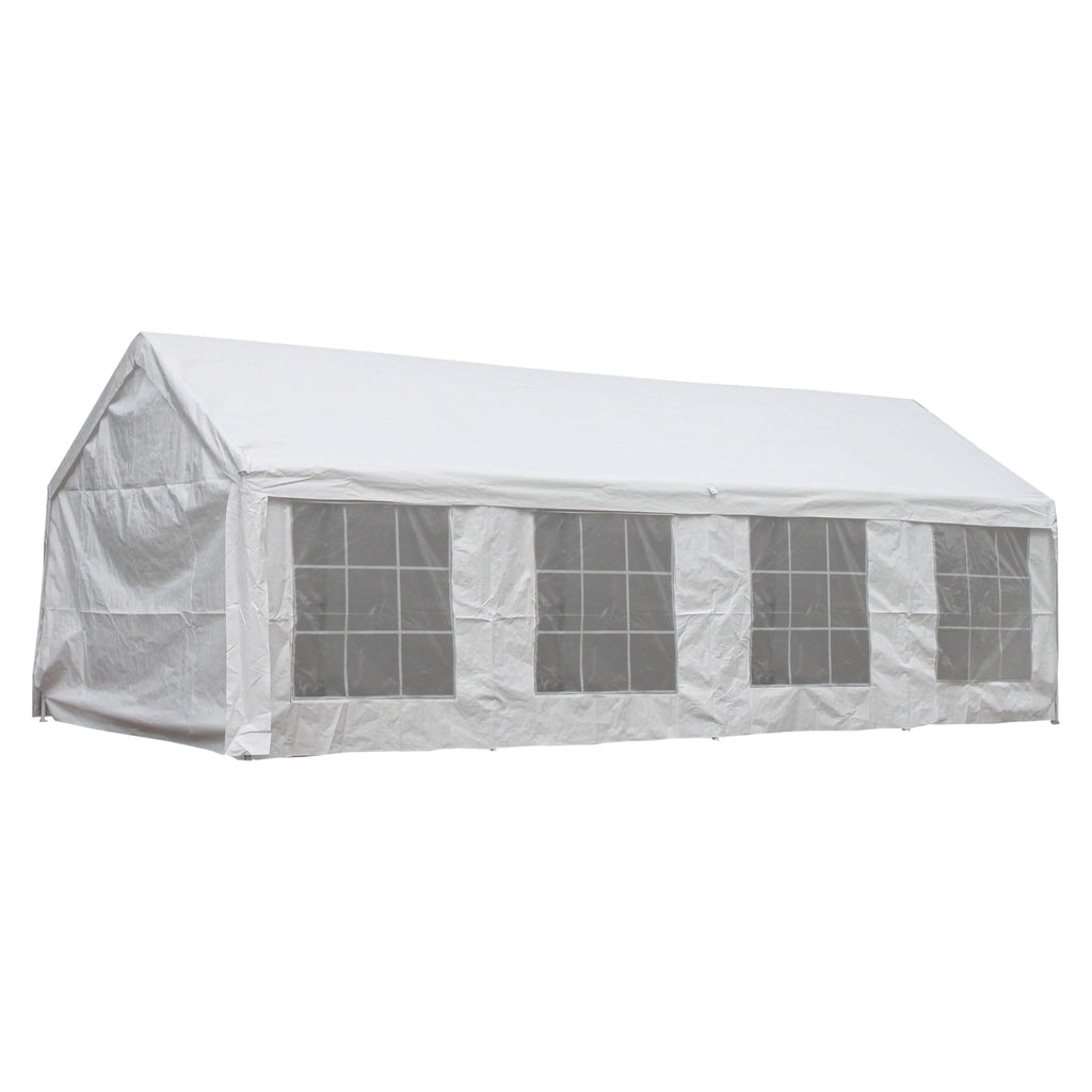 White 13 X 26 FT Outdoor Canopy Tent with Windows S942775