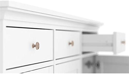 White 3 Door 3 Drawer Sideboard Cabinet V63332