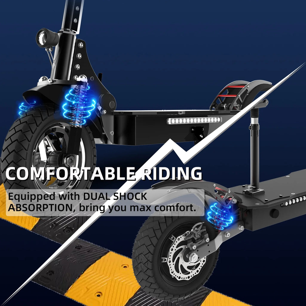 Electric Scooter with 10" Pneumatic Tire, 1600W Motor, 40 Miles Range G418533