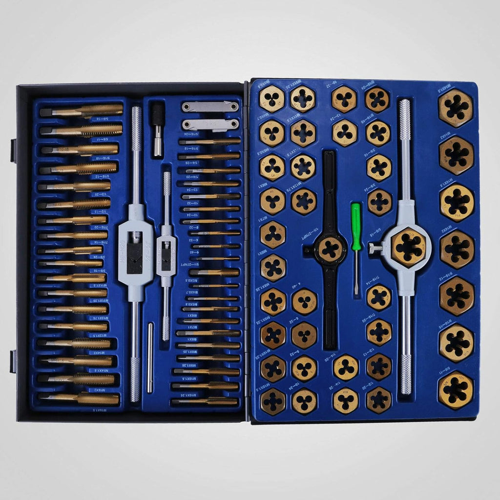86-Piece Tap and Die Set Metric Titanium Steel X3269