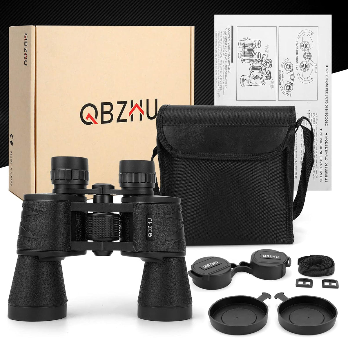 20X50 High Power Zoom Binoculars with Carrying Bag U166147