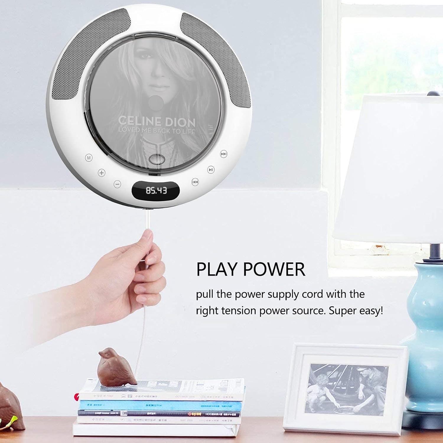 Portable CD Player with Bluetooth, FM Radio, Remote Control, Pack of 2 Y92552
