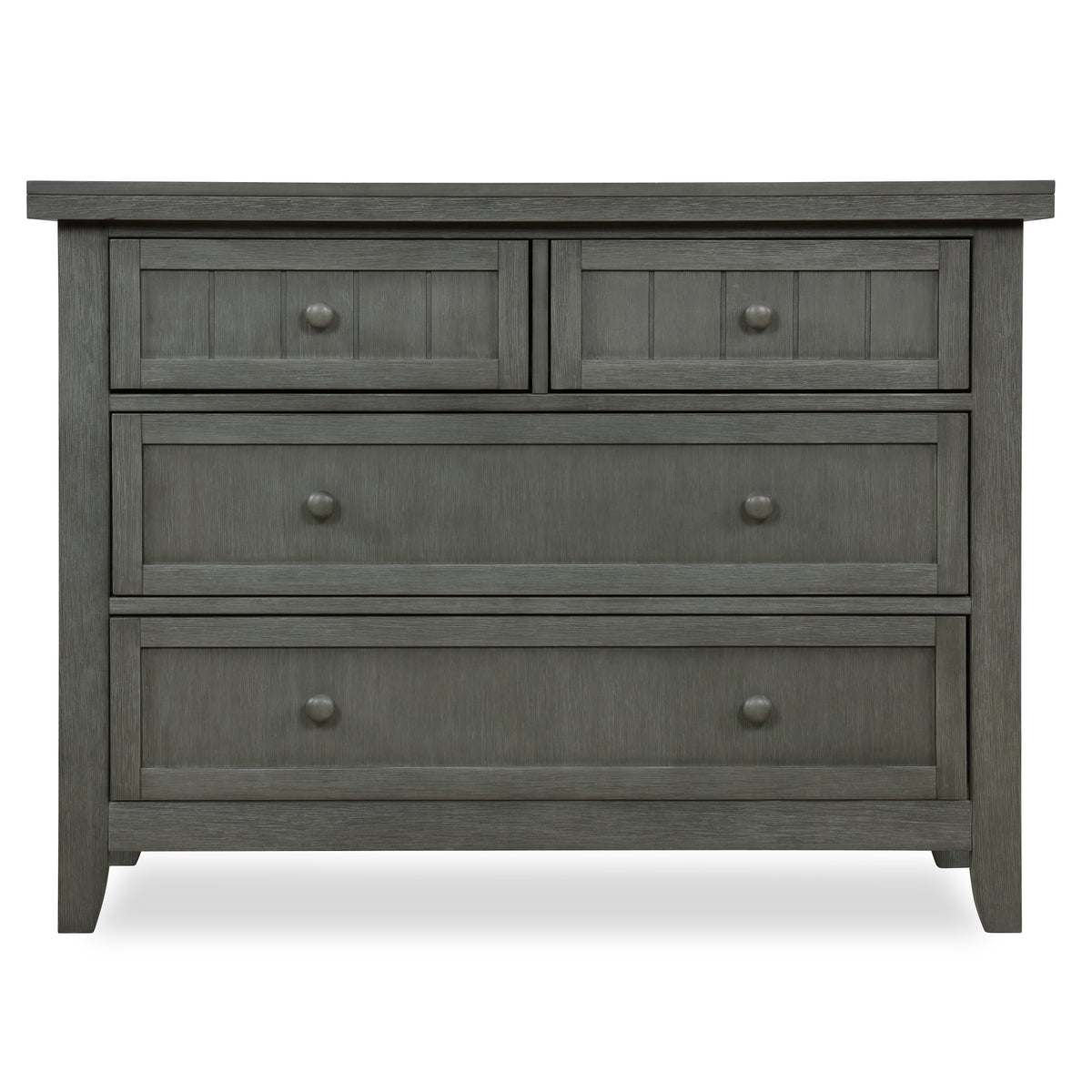 Maple Double Dresser In Weathered Grey P1561