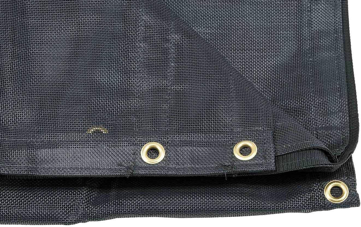 7' x 16' Vinyl Coated Mesh Dump Truck Tarps with 5 Inch 18oz Double Pocket X69661