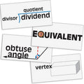 Math Vocabulary Word Wall - 45 cards E39370
