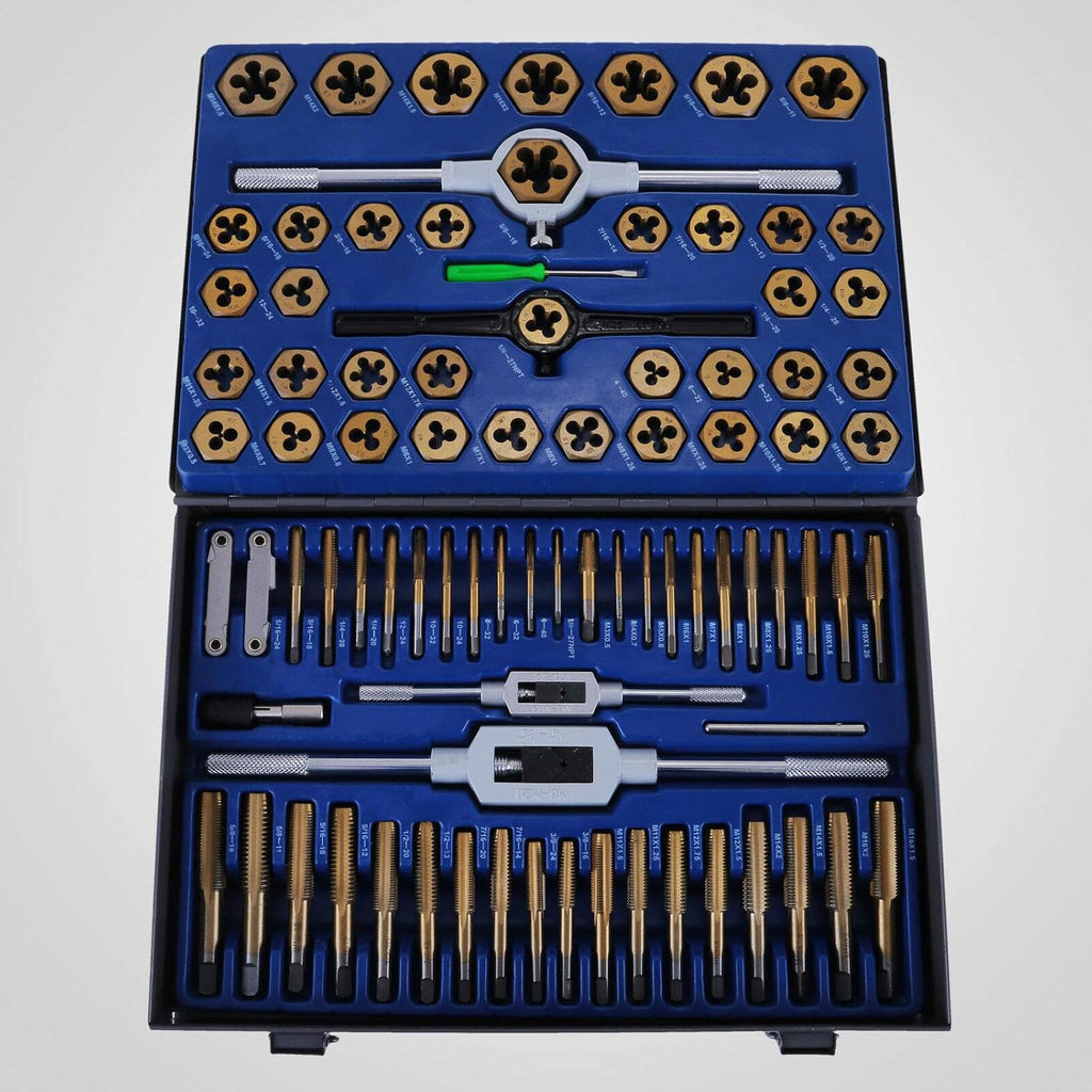 86-Piece Tap and Die Set Metric Titanium Steel X3269
