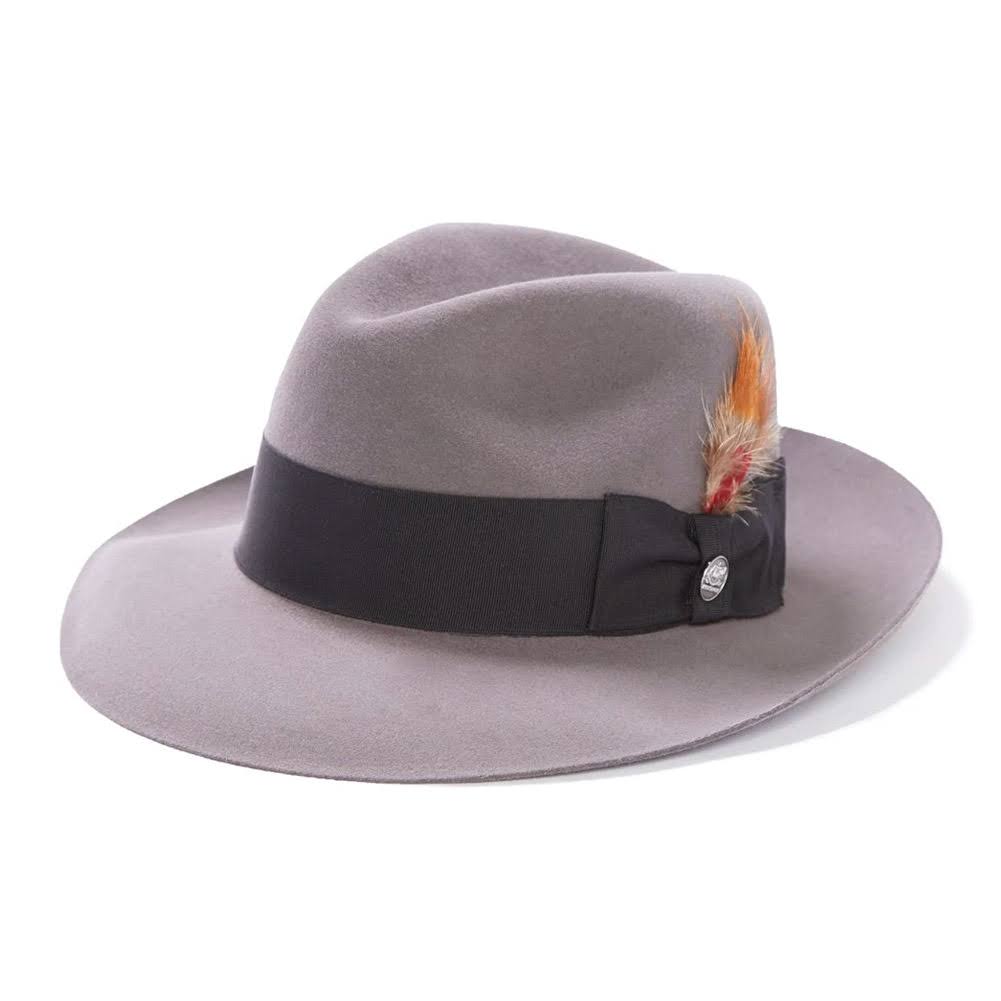 Caribou Fur Felt Fedora Hat I6042