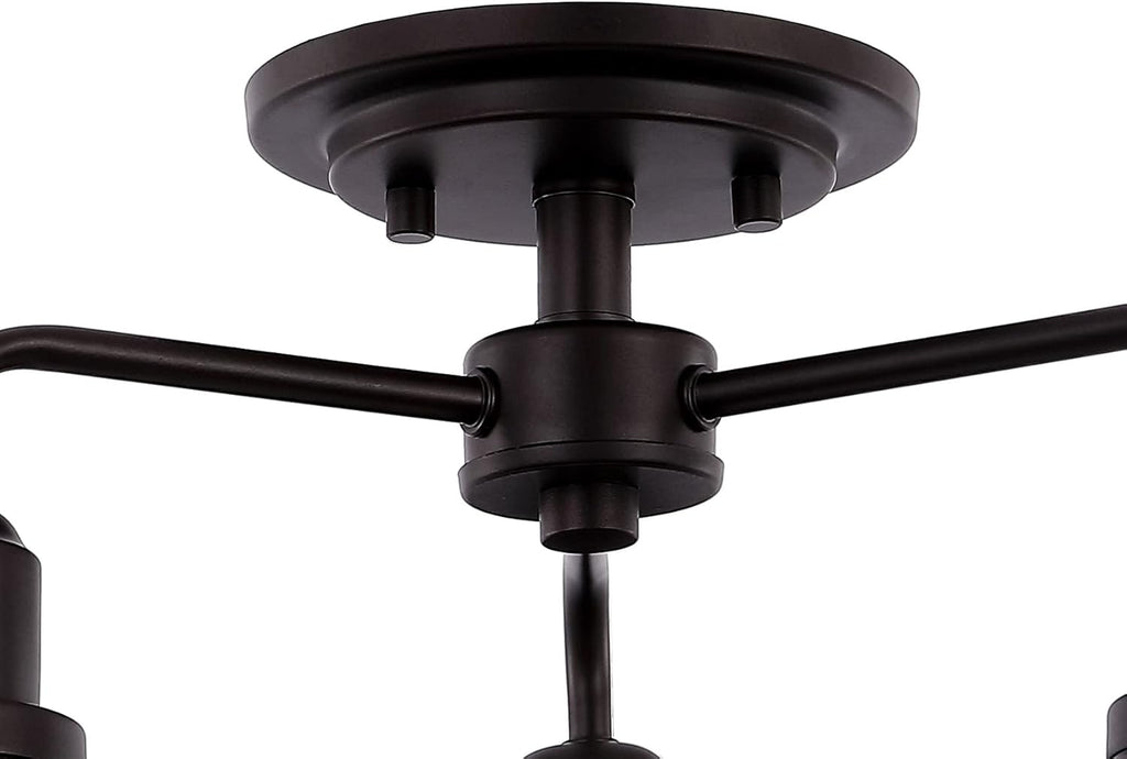 18.5 3-Light Iron Industrial LED Semi Flush Mount C63009
