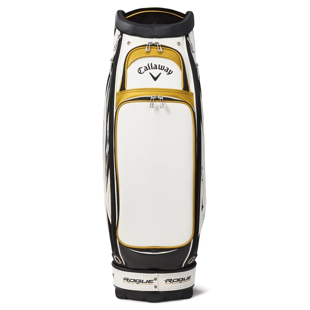 White/Black/Gold Tour Staff Golf Bag P58631