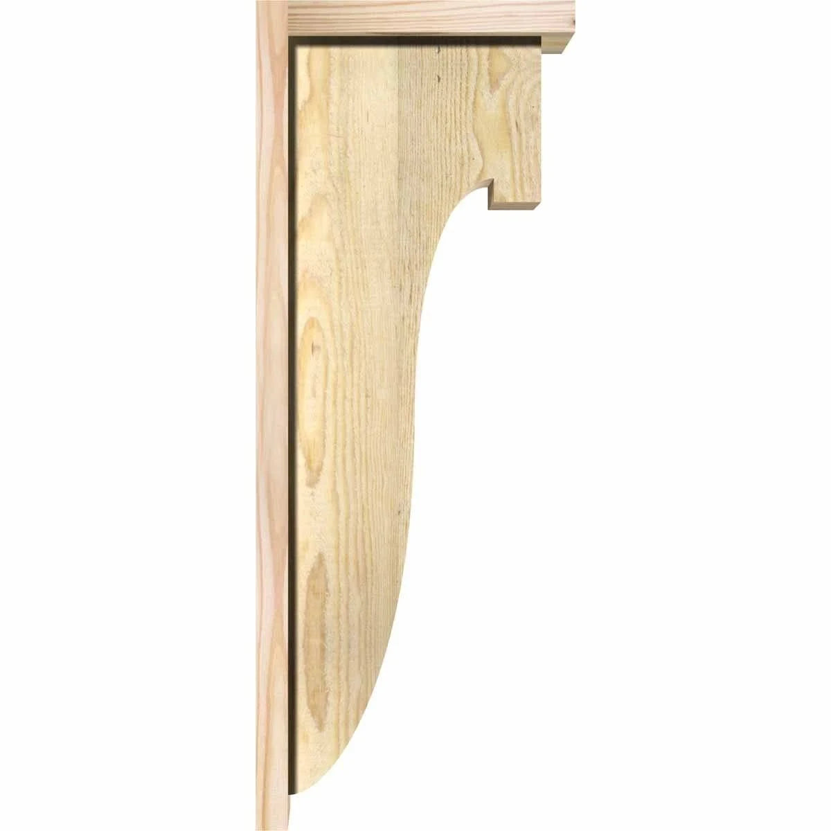 Douglas Fir Corbel with Backplate D825