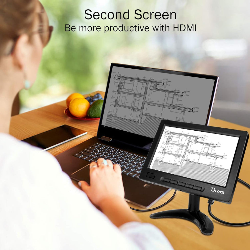 8 Inch IPS Metal Housing HDMI Monitor with Wall Bracket, Pack of 2 V152