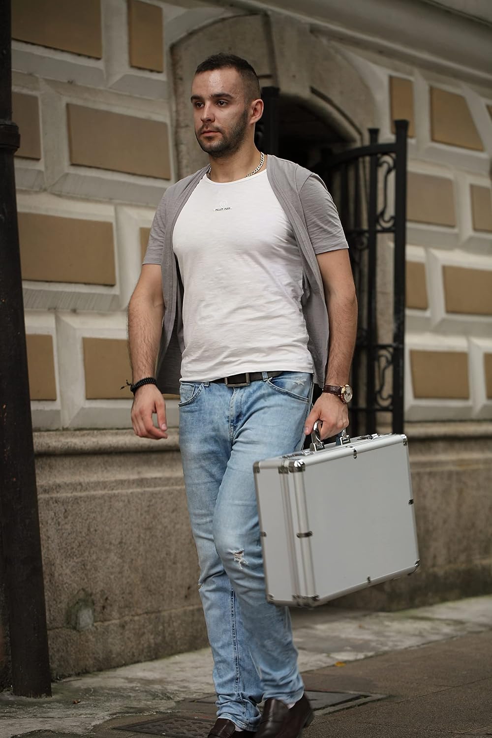 Aluminum Hard Case ToolBox Carrying Case Y4444