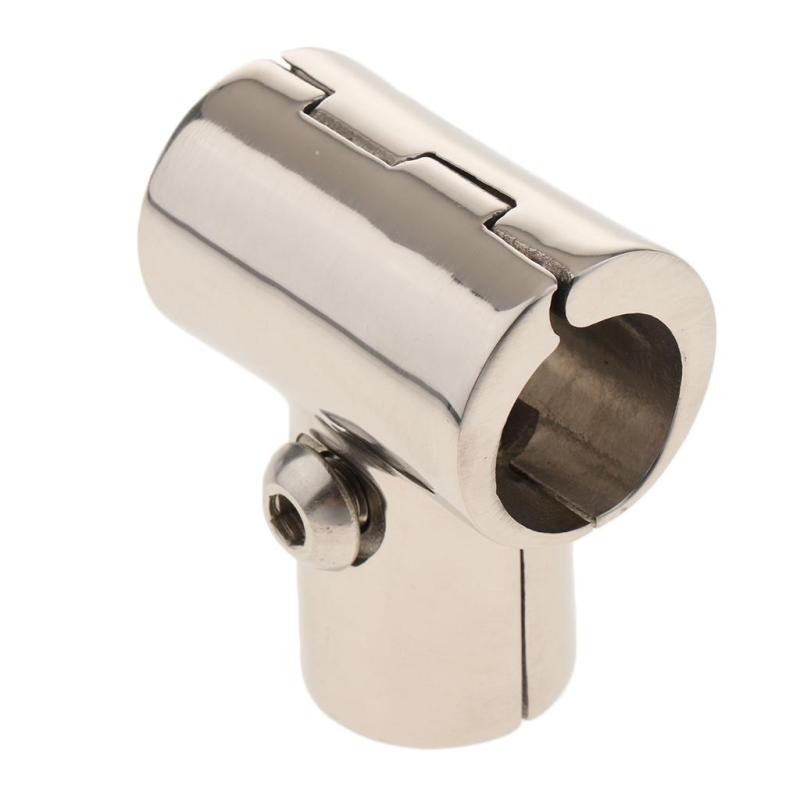 4pcs 22mm 90 Degree 3 Way Elbow Boat Deck Handrail Rail Tee Fittings R83982