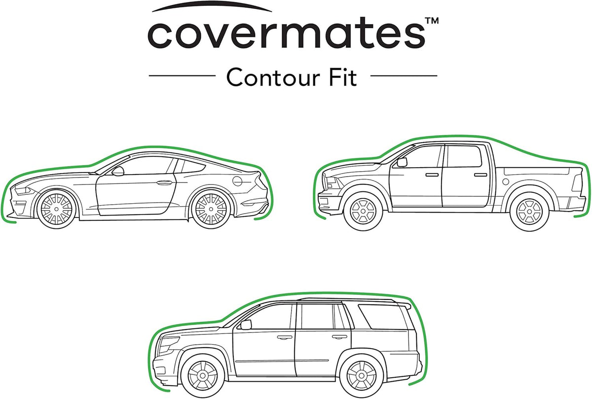 Grey Heavy-Duty Polyester Car Cover with Mesh Vent and Elastic Hem R2335