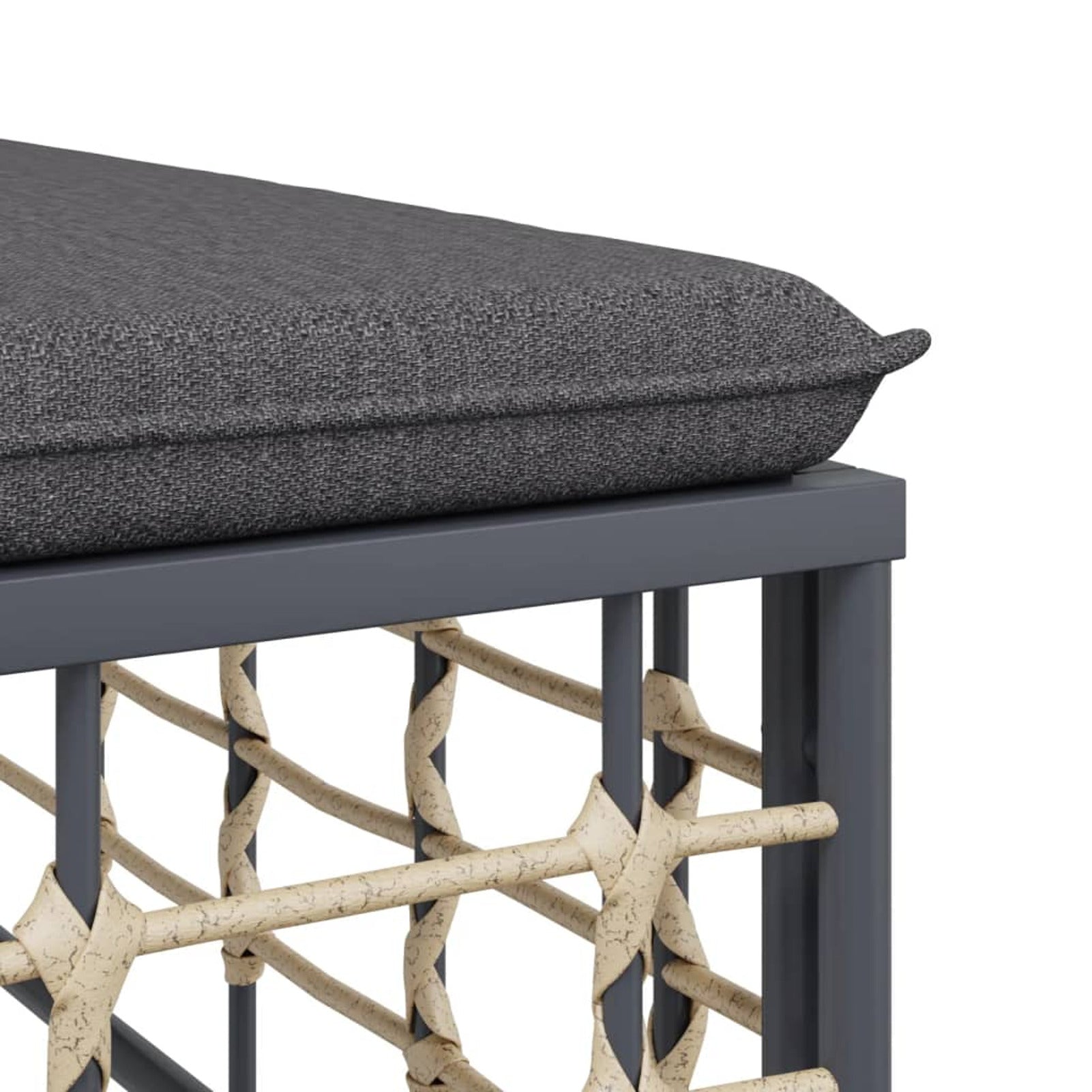3 Piece Anthracite Poly Rattan Outdoor Patio Furniture Set I993558