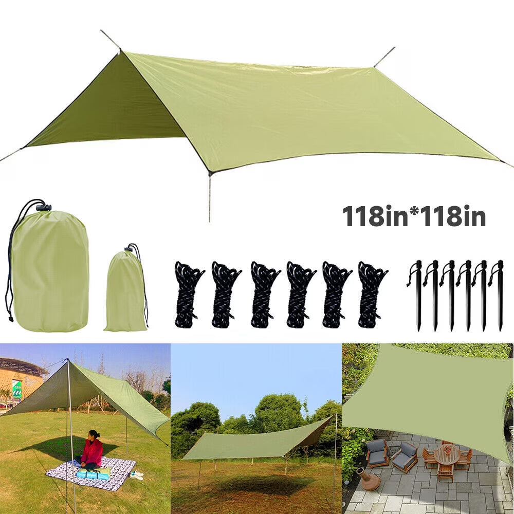10x10 ft Waterproof Camping Tarp M60935