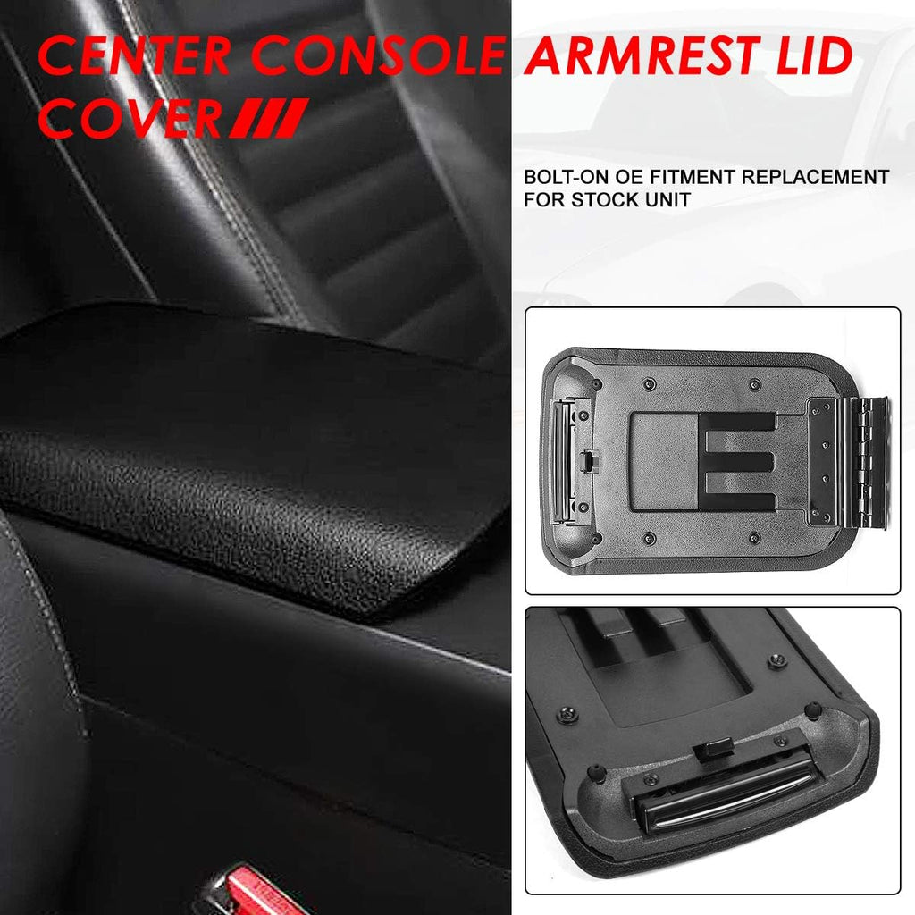 Black Leather Center Console Armrest Lid Latch Clip Catch Replacement Pack of 2 Q397473
