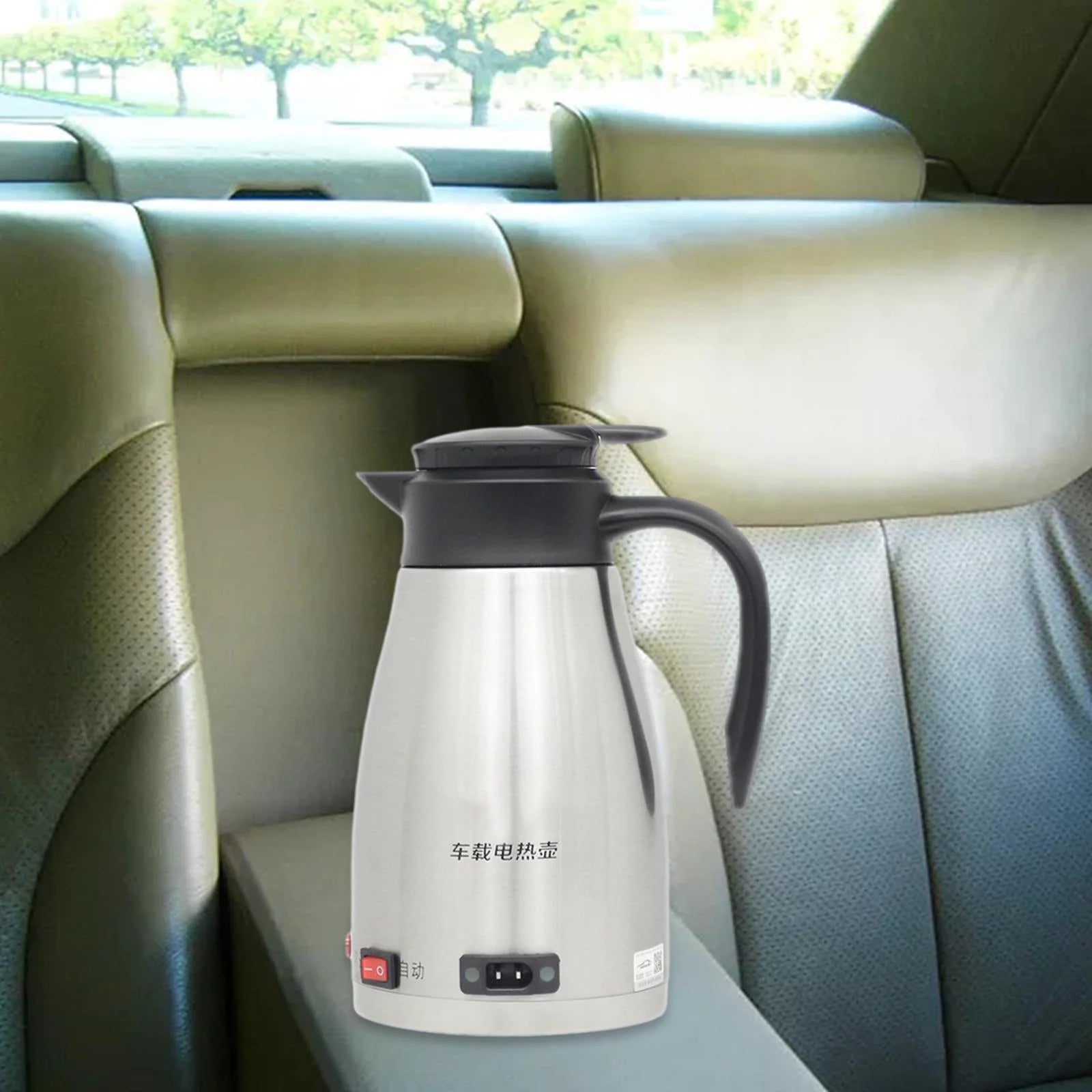 12V Stainless Steel Car Electric Kettle with Indicator Light H344602